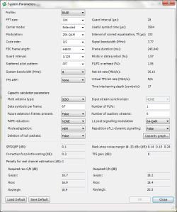 DVB-T2 System Parameters